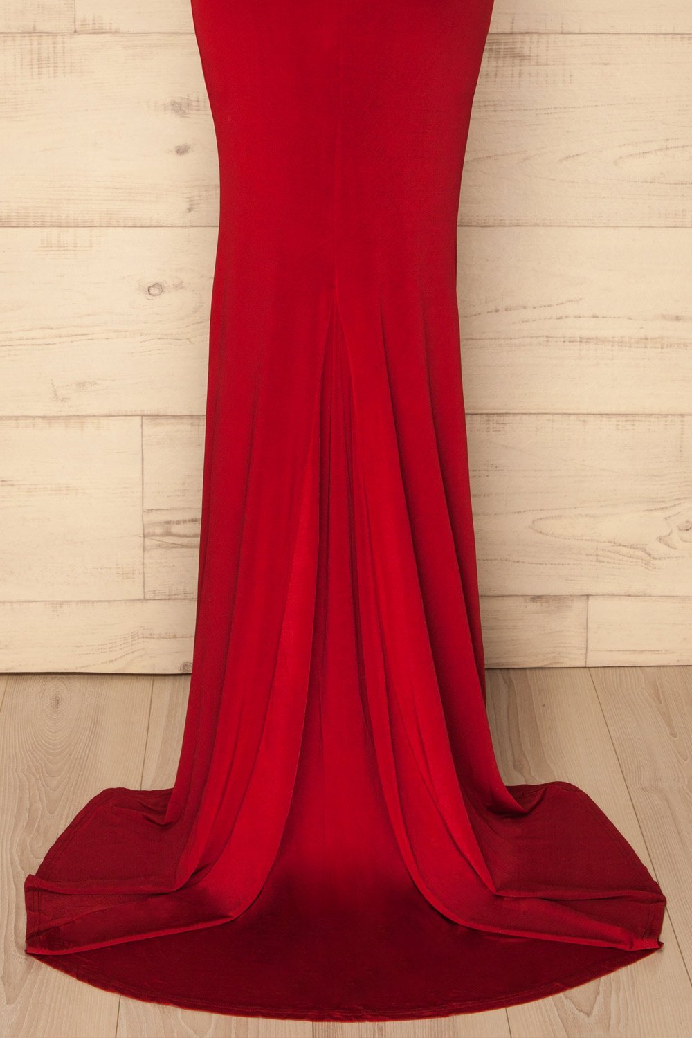 Farnay Red Bustier Mermaid Gown | La Petite Garçonne