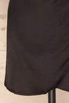 Fasano Black Short Silky Wrap Dress | La petite garçonne  bottom