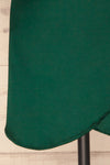 Fasano Green Short Silky Wrap Dress | La petite garçonne bottom