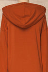 Fasseland Clay Burnt Orange Long Sleeved Top | La Petite Garçonne back close-up