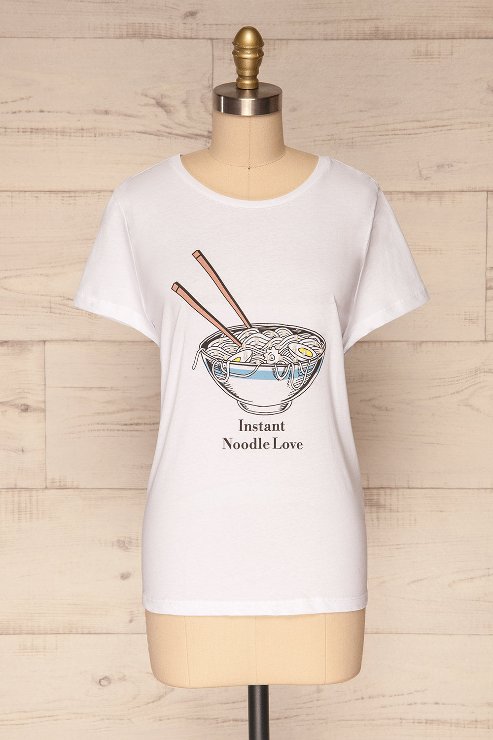 Fastdalen "Instant Noodle Love" White T-Shirt | La Petite Garçonne 1