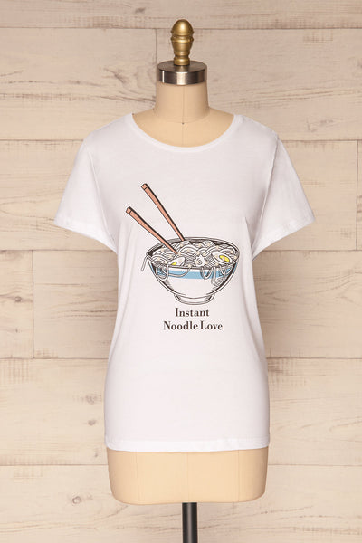 Fastdalen "Instant Noodle Love" White T-Shirt | La Petite Garçonne 1