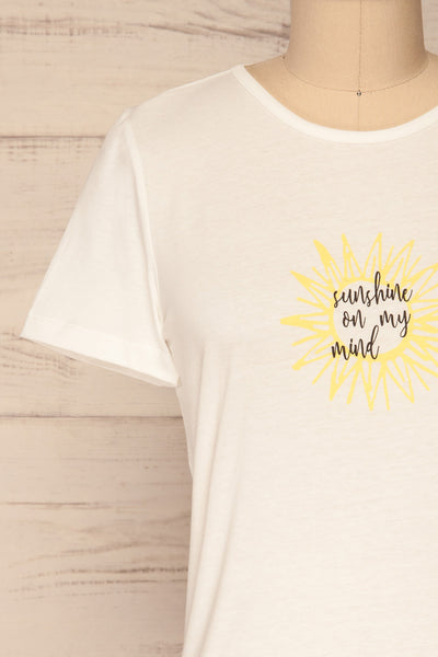 Fauskan "Sunshine on my mind" White T-Shirt | La Petite Garçonne 3