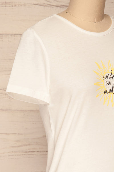 Fauskan "Sunshine on my mind" White T-Shirt | La Petite Garçonne 5