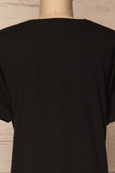 Feelings Black Short Sleeved T-Shirt | La Petite Garçonne 7