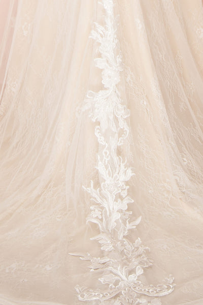 Felicia Floral Lace Maxi Bridal Gown | Boudoir 1861 texture