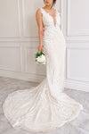 Felicia Floral Lace Maxi Bridal Gown | Boudoir 1861 model