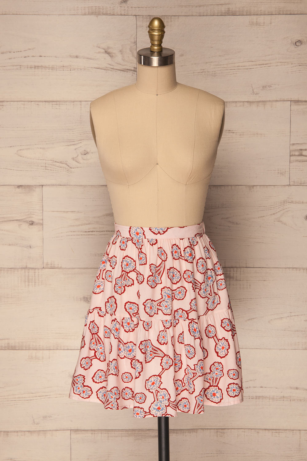 Fénols Pink Floral A-Line Skirt | La Petite Garçonne 1