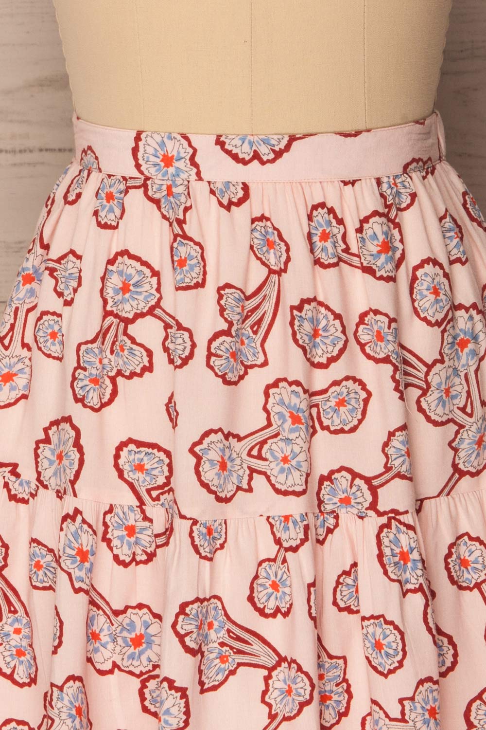 Fénols Pink Floral A-Line Skirt | La Petite Garçonne 2