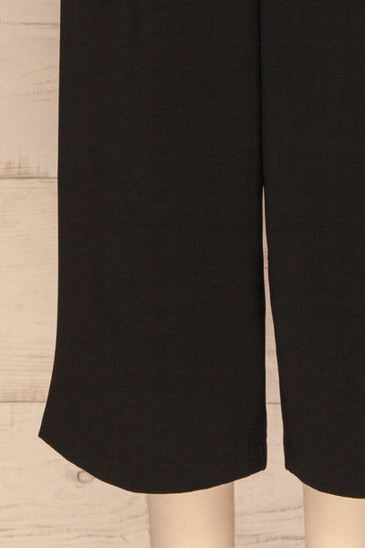 Ferentino Black Wide Leg Pants | Pantalon | La Petite Garçonne bottom close-up