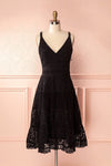 Feryel Black Lace A-Line Summer Dress | Boutique 1861 front view