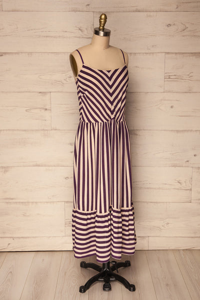Fikhtia | Purple & Pink Striped Dress