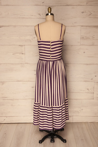 Fikhtia | Purple & Pink Striped Dress