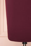 Filnio Burgundy Fitted Ted Baker Cocktail Dress | BOTTOM CLOSE UP | Boutique 1861