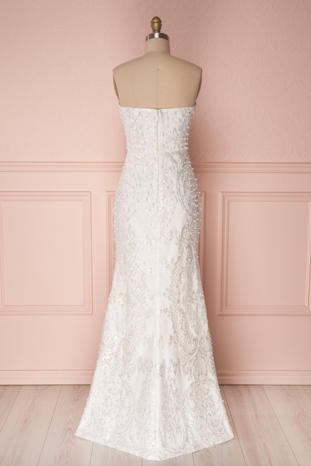 Filomena | Ivory Embroidered Gown
