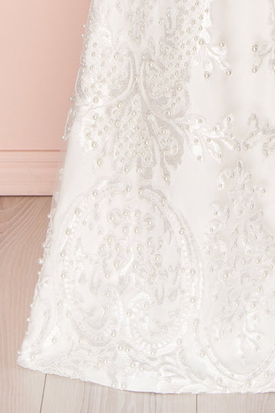 Filomena | Ivory Embroidered Gown