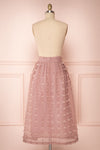 Flavie Rose Pink A-Line Skirt | Jupe Ligne A | Boutique 1861 back view