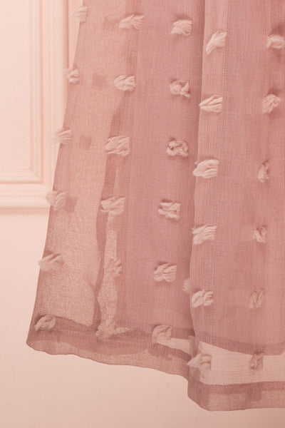 Flavie Rose Pink A-Line Skirt | Jupe Ligne A | Boutique 1861 bottom close-up