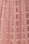 Flavie Rose Pink A-Line Skirt | Jupe Ligne A | Boutique 1861 fabric detail