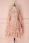Fodla Blush Pink Embroidered A-Line Dress | Boutique 1861