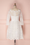 Fodla White | Embroidered A-Line Dress