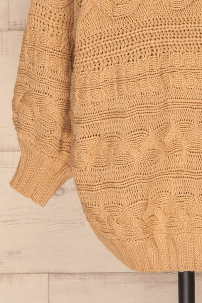 Folegrand Beige Knitted Sweater Dress | La petite garçonne bottom