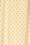 Frampol White Short Dress w/ Polka Dots | La petite garçonne fabric