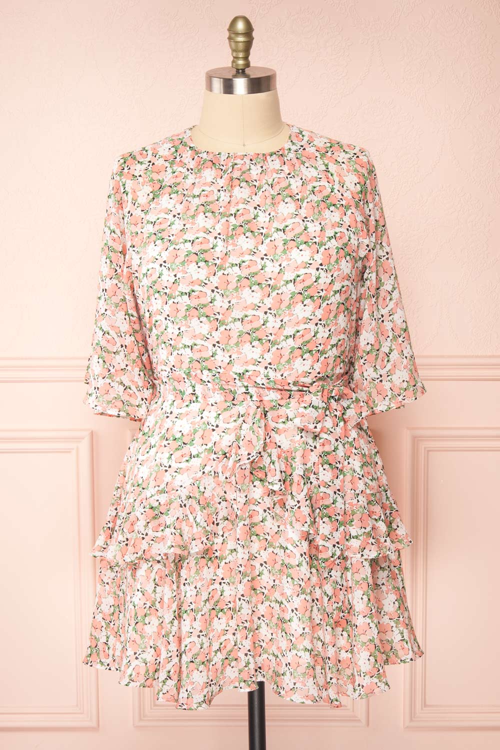 Ellin Short Floral Dress | Boutique 1861  front plus