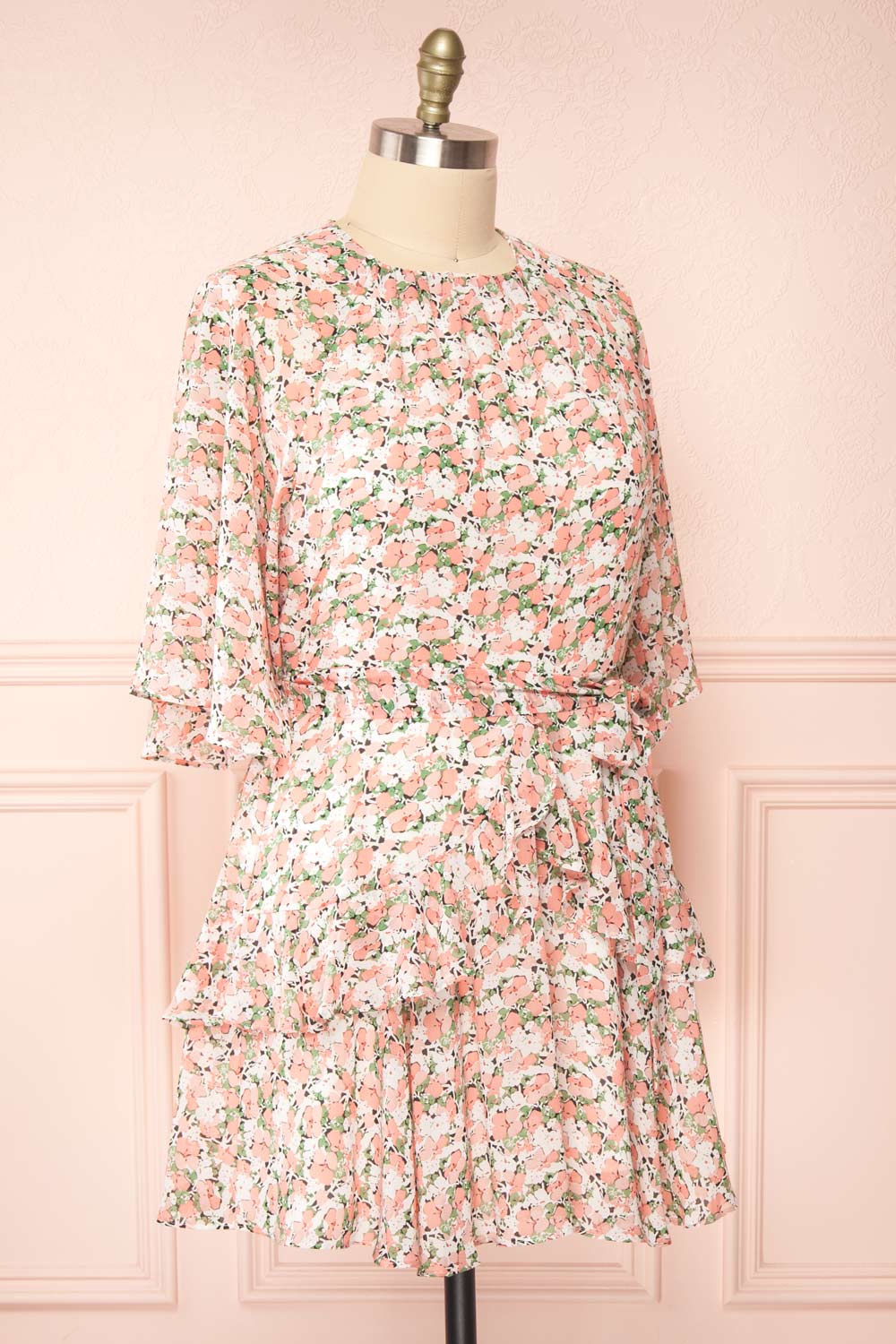 Ellin Short Floral Dress | Boutique 1861  side plus