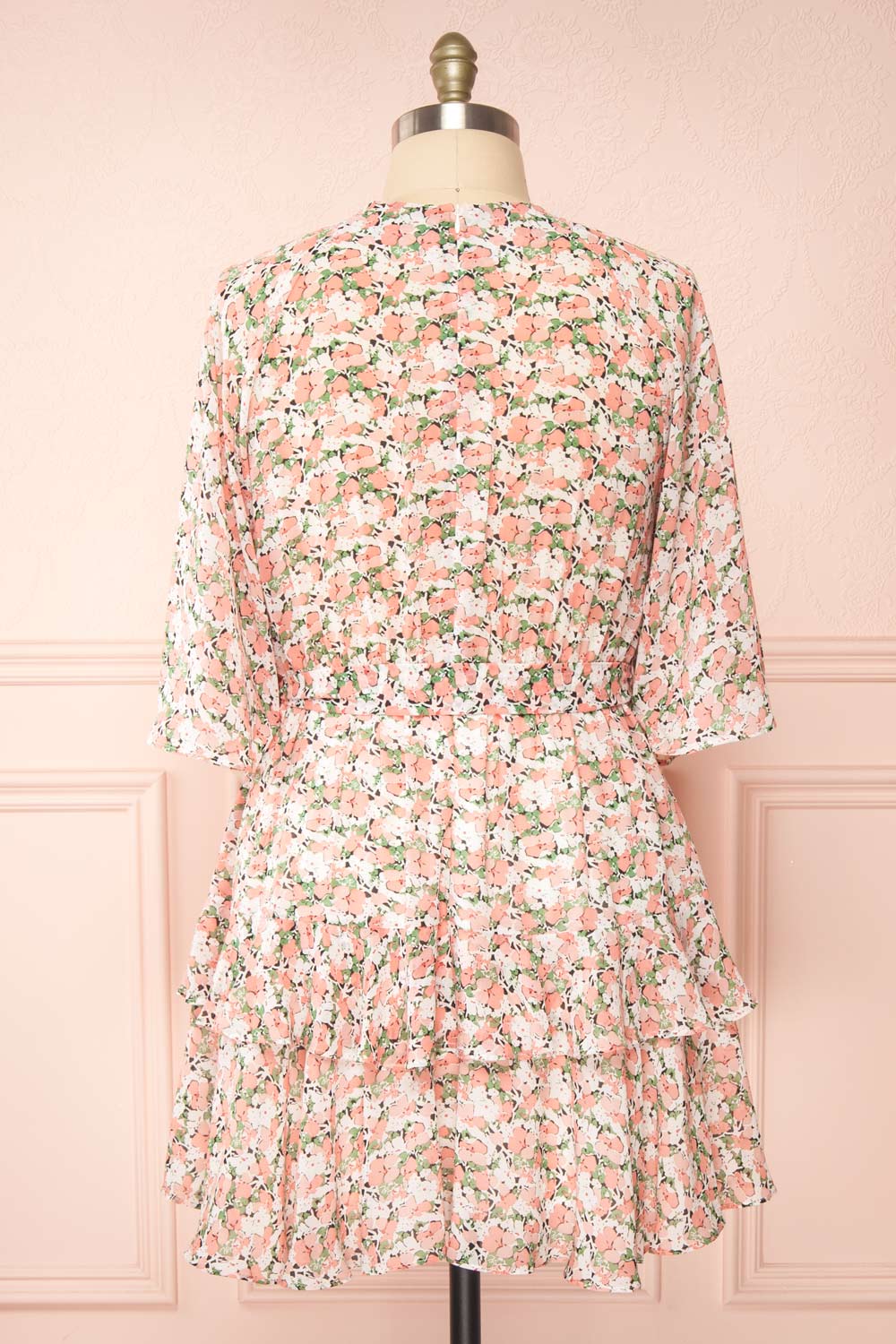 Ellin Short Floral Dress | Boutique 1861  back plus