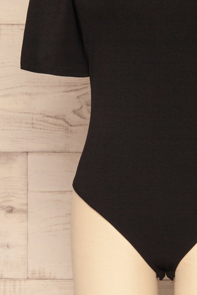 Fukui Onyx Black Short Sleeved Bodysuit | La Petite Garçonne 7