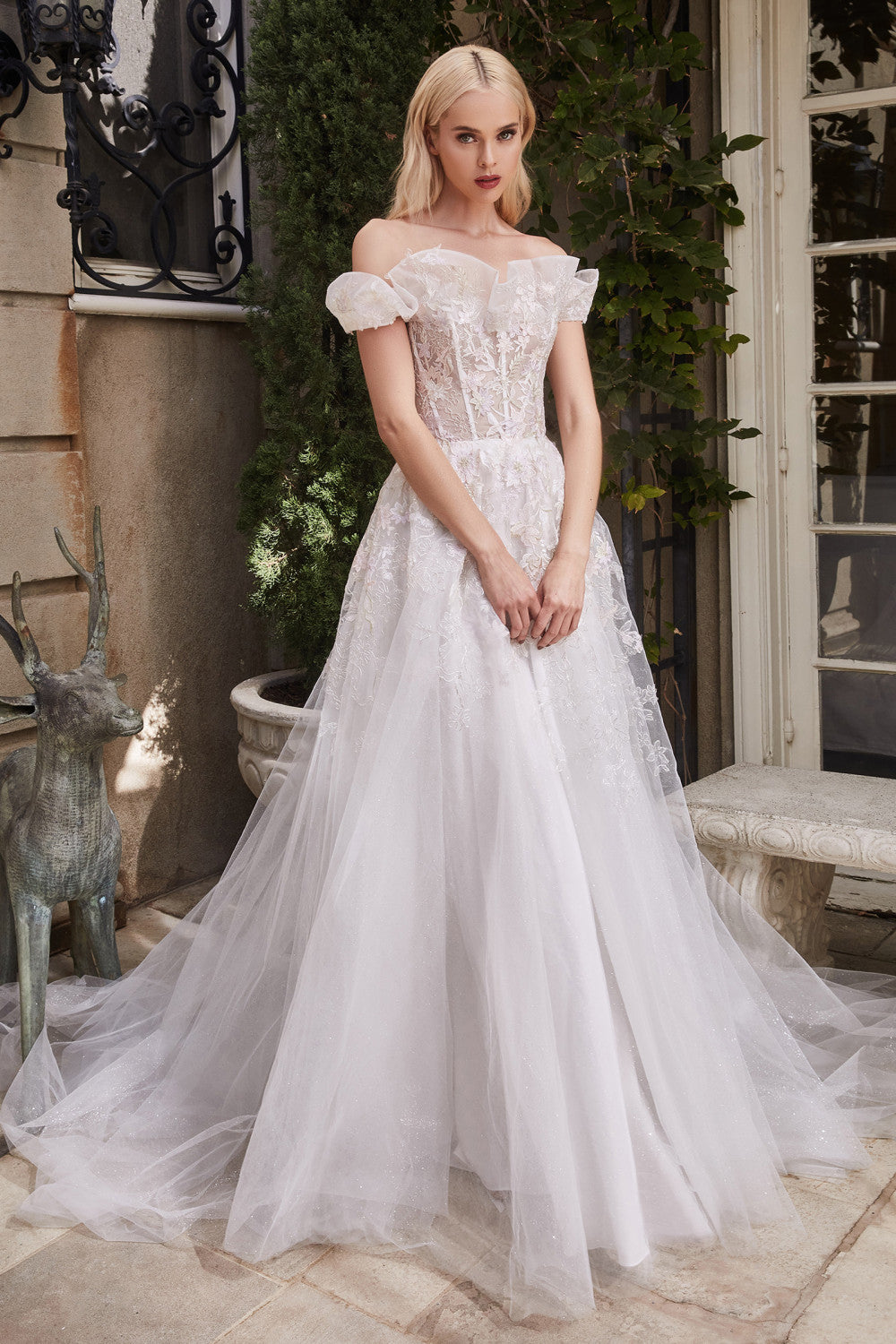 Guilianne | Off-the-Shoulder Corset Bridal Dress
