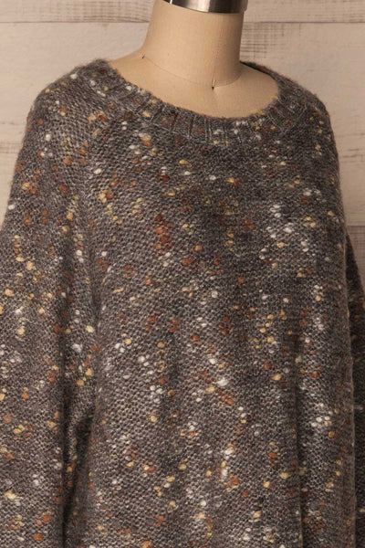 Gagniere Mushroom Grey Oversized Knit Sweater | La Petite Garçonne 5