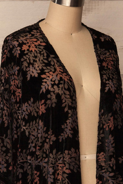 Gaivola Black Floral Velvet Kimono | La Petite Garçonne Chpt. 2 5