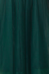 Galynne Émeraude Party Dress | Robe en Tulle fabric close up | Boutique 1861