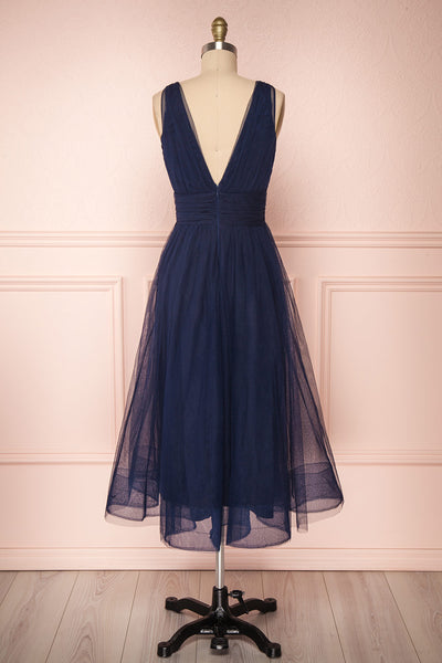 Galynne Marine Party Dress | Robe en Tulle back view | Boutique 1861