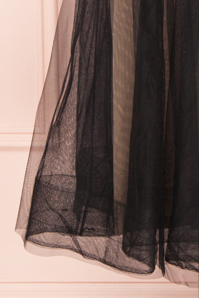 Galynne Noire Party Dress | Robe en Tulle skirt close up | Boutique 1861