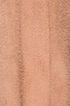 Gandra Blush Pink Long Fuzzy Cardigan | La petite garçonne fabric