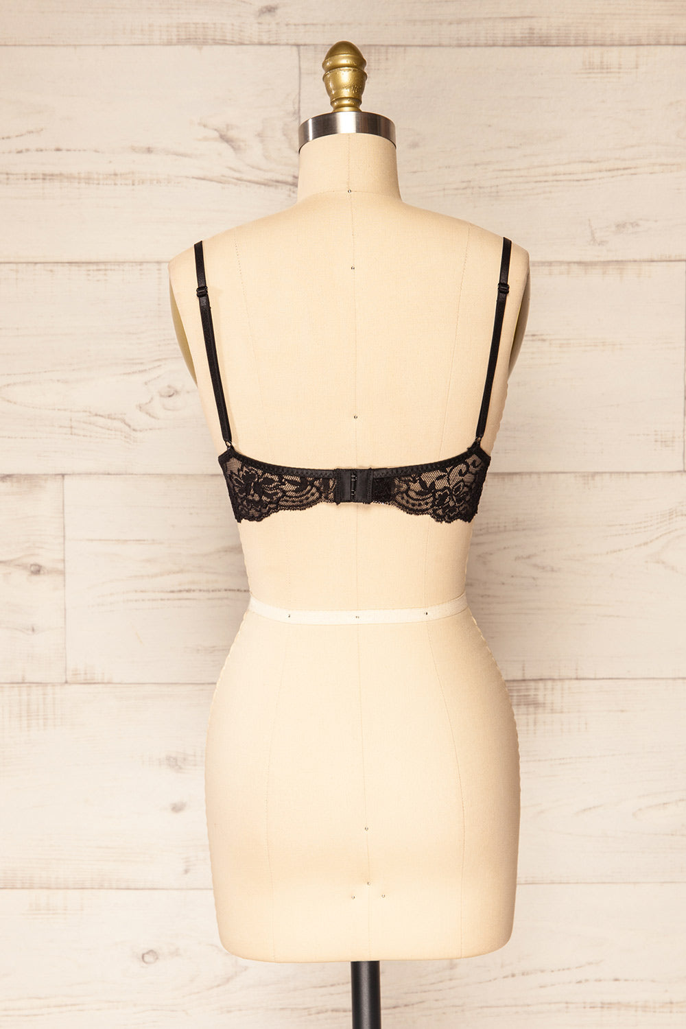 Genk Black Lace Bralette | La petite garçonne  back view