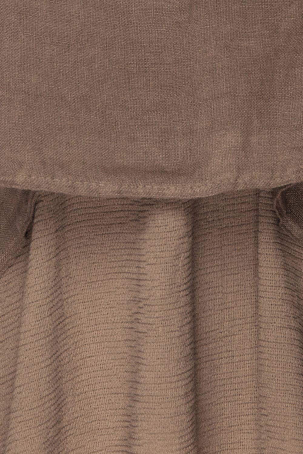 Gerovo Taupe Linen Loose Layered Top | La Petite Garçonne Chpt. 2 9