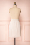 Ghislaine Off-White Pleated Skirt back view | Boutique 1861