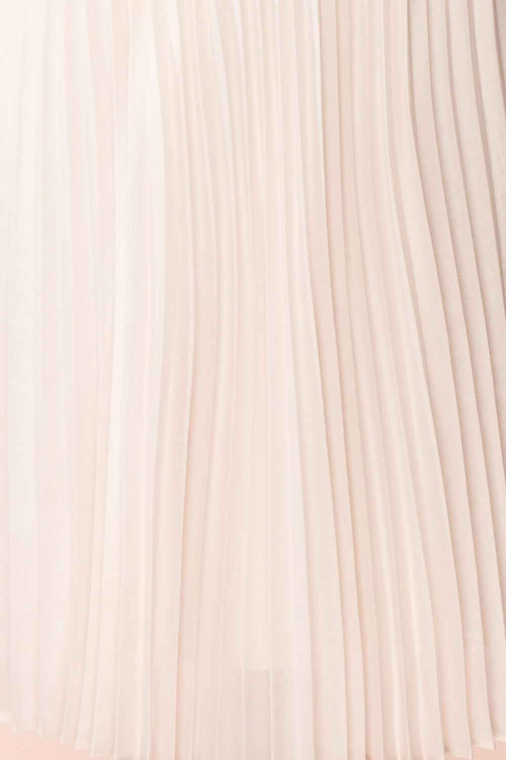 Ghislaine Off-White Pleated Skirt fabric | Boutique 1861