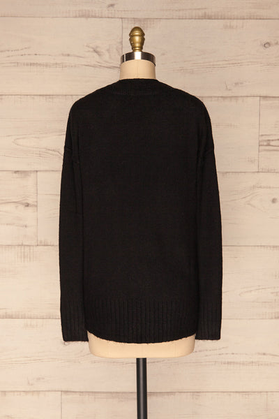 Gistel Black Soft Knit Sweater | La Petite Garçonne back view
