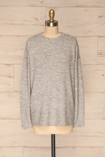 Gistel Grey Soft Knit Sweater | La Petite Garçonne front view