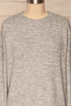 Gistel Grey Soft Knit Sweater | La Petite Garçonne front close-up