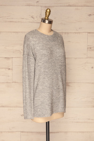 Gistel Grey Soft Knit Sweater | La Petite Garçonne side view