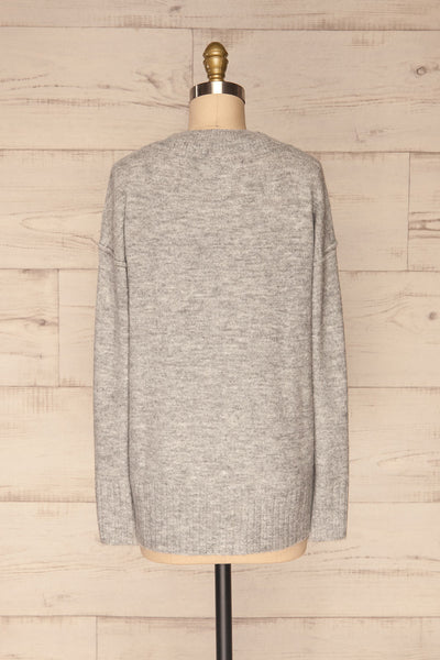 Gistel Grey Soft Knit Sweater | La Petite Garçonne back view