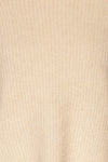 Givri Cream Knit Turtleneck Sweater | La petite garçonne fabric