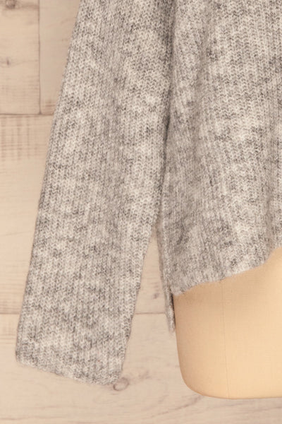 Givri Light Grey Knit Turtleneck Sweater | La petite garçonne bottom