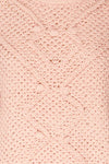 Glinka Blue Soft Knit Sweater w/ Pattern | TEXTURE DETAIL | La Petite Garçonne